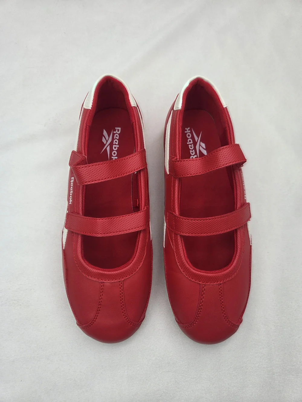Reebok Women’s Red Mary Jane Double Strap Sneakers Shoes Size 6.5